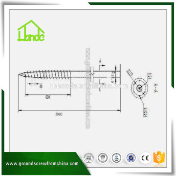 Tornillo de tierra Mytext5 HDFR88.9 * 3000